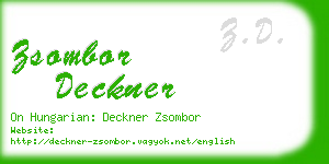 zsombor deckner business card